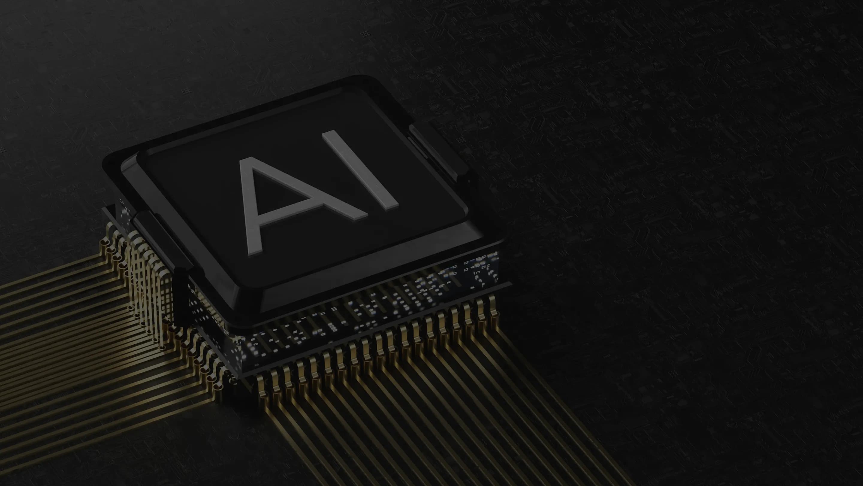AI-Powered Metabolic Health Chip Technology Visual Background