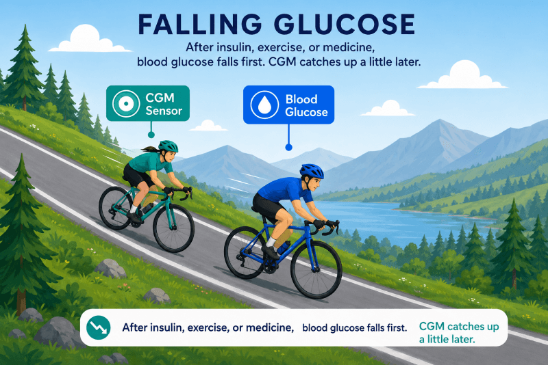Falling Glucose Comparison