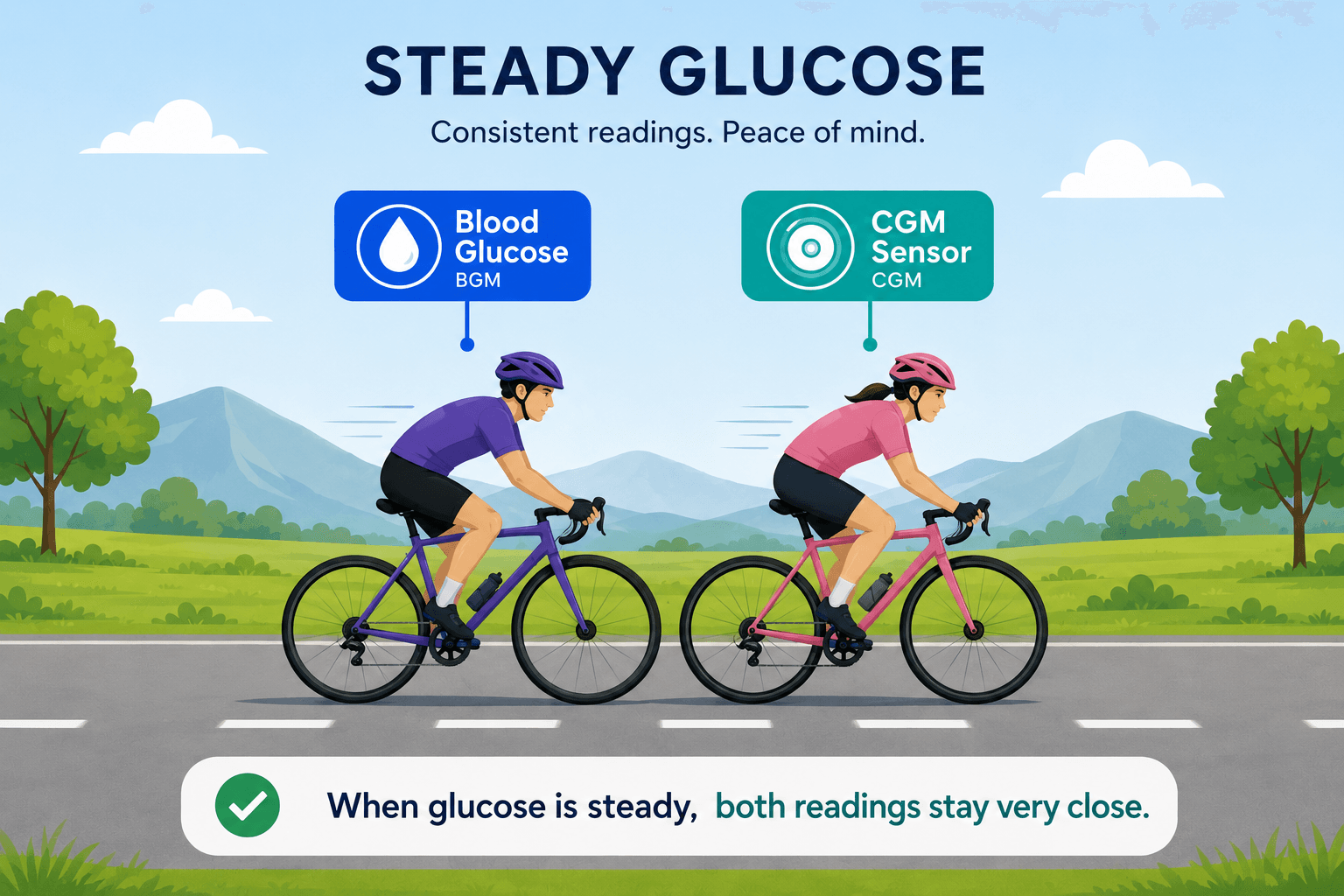 Rising Glucose Comparison